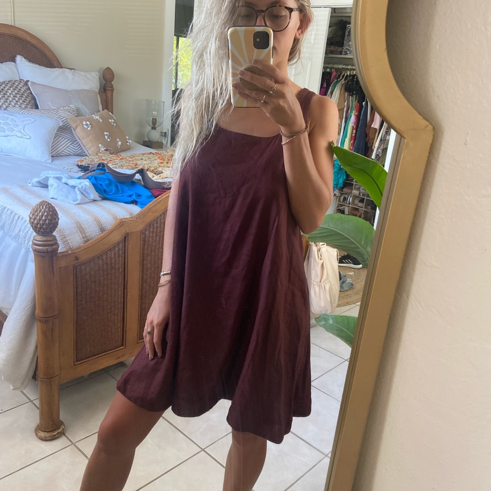 Anthropologie (Maeve by anthro) chocolate mini dress